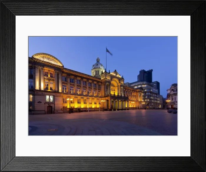 Framed Print : Council House and Victoria Square at dusk, Birmingham, Midlands, England, United Kingdom, Europe Framed Print : Council House and Victoria Square at dusk, Birmingham, Midlands, England, United Kingdom, Europe