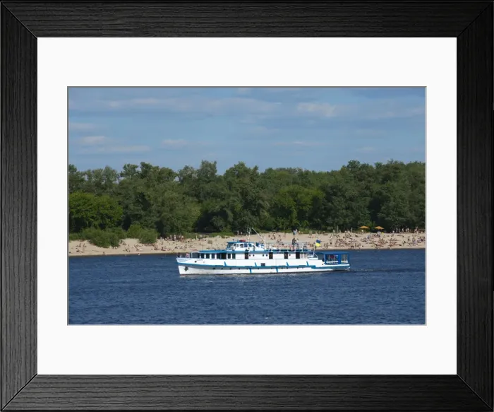 Framed Print : View over the Dnipro River, Kiev, Ukraine, Europe