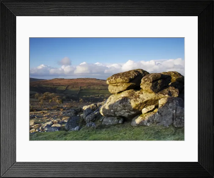 Framed Print : Evening light, Hound Tor, Dartmoor National Park, Devon, England, United Kingdom, Europe Framed Print : Evening light, Hound Tor, Dartmoor National Park, Devon, England, United Kingdom, Europe