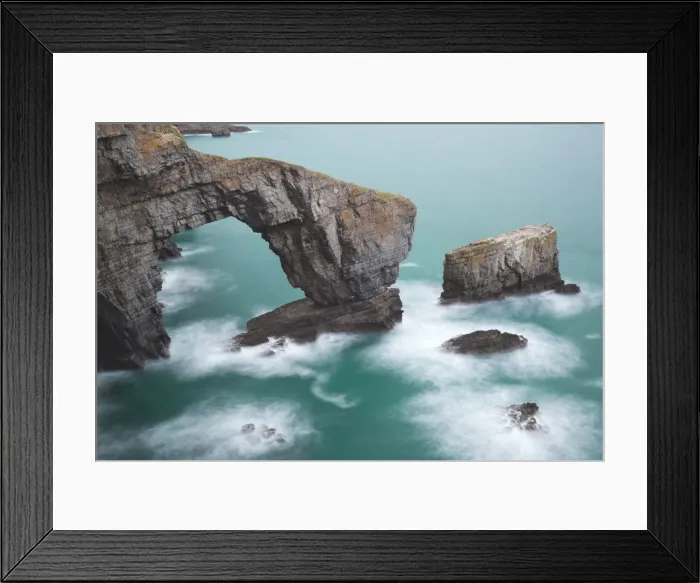 Framed Print : Green Bridge of Wales, Pembrokeshire, Wales, United Kingdom, Europe Framed Print : Green Bridge of Wales, Pembrokeshire, Wales, United Kingdom, Europe