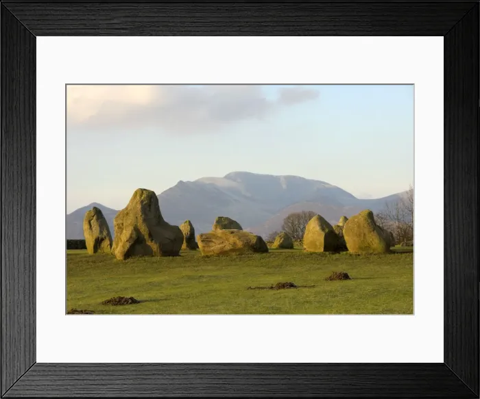 Framed Print : Grassmoor, 851 feet, from Castlerigg Stone Circle, Keswick, Lake District National Park, Cumbria, England, United Kingdom, Europe Framed Print : Grassmoor, 851 feet, from Castlerigg Stone Circle, Keswick, Lake District National Park, Cumbria, England, United Kingdom, Europe