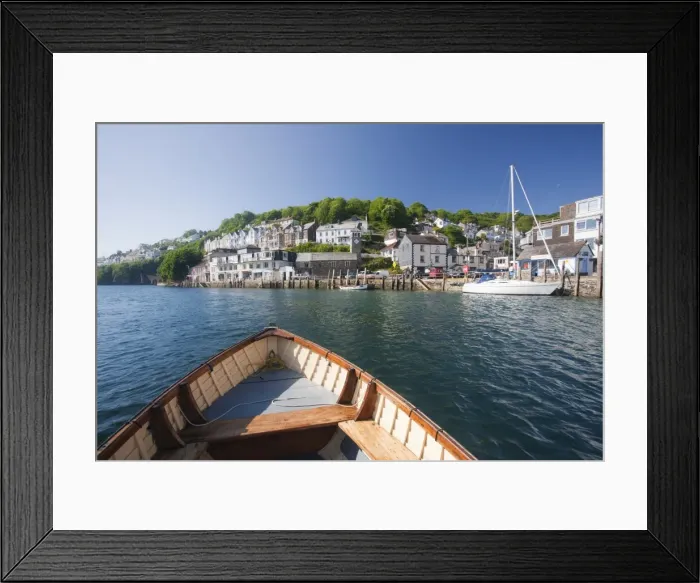 Framed Print : Water taxi crosses the River Looe in Looe, Cornwall, England, United Kingdom, Europe Framed Print : Water taxi crosses the River Looe in Looe, Cornwall, England, United Kingdom, Europe