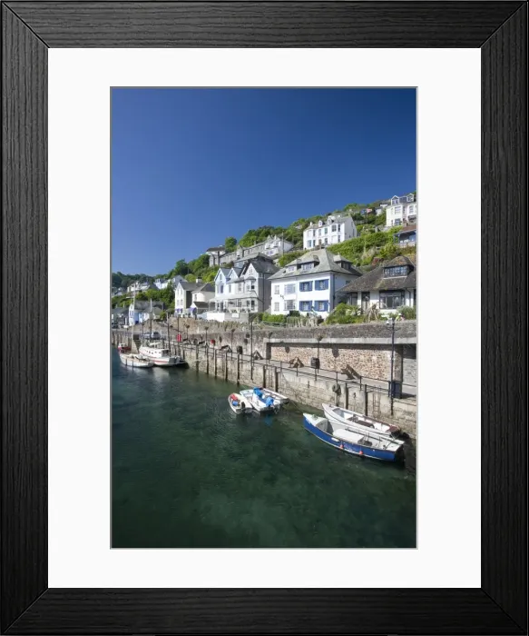 Framed Print : Riverside properties at Looe, Cornwall, England, United Kingdom, Europe Framed Print : Riverside properties at Looe, Cornwall, England, United Kingdom, Europe