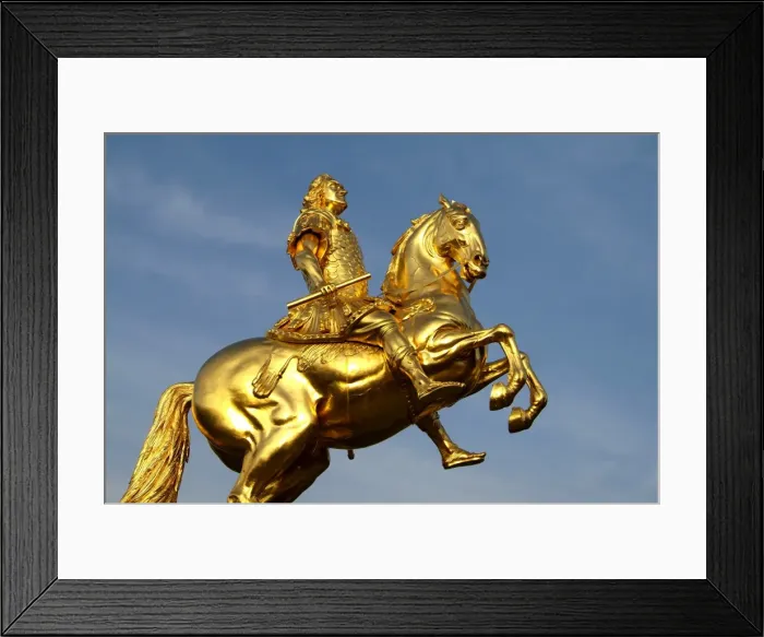 Framed Print : Golden Rider, Neustadter Markt, Dresden, Saxony, Germany, Europe Framed Print : Golden Rider, Neustadter Markt, Dresden, Saxony, Germany, Europe