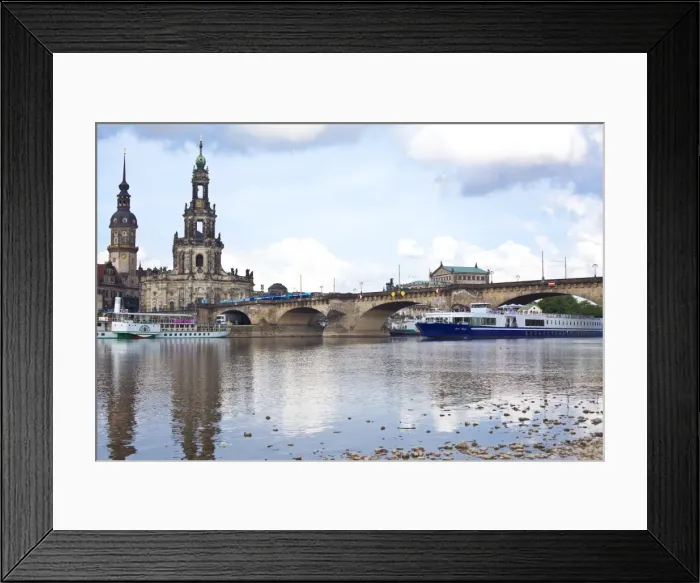 Framed Print : Cruise ships on the River Elbe, Dresden, Saxony, Germany, Europe Framed Print : Cruise ships on the River Elbe, Dresden, Saxony, Germany, Europe