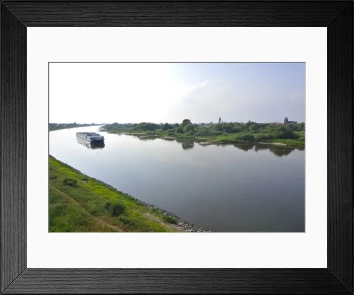 Framed Print : Cruise ship on the River Elbe near Wittenberg, Germany, Europe Framed Print : Cruise ship on the River Elbe near Wittenberg, Germany, Europe