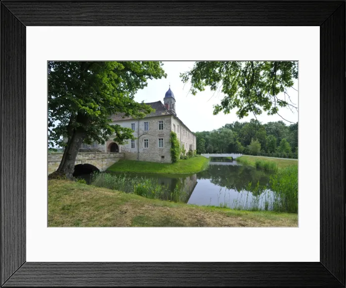 Framed Print : Watercastle, Hemsendorf, Saxony, Germany, Europe Framed Print : Watercastle, Hemsendorf, Saxony, Germany, Europe