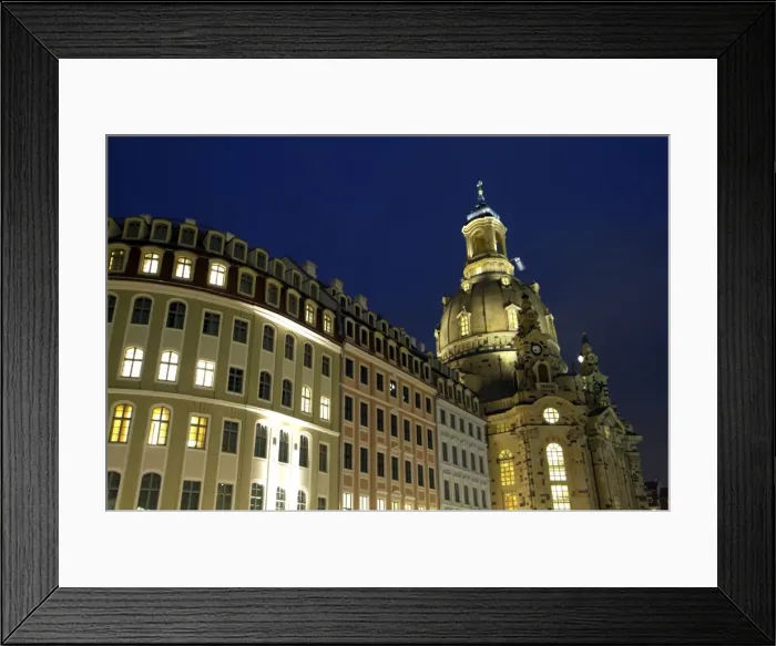 Framed Print : Frauenkirche, Dresden, Saxony, Germany, Europe