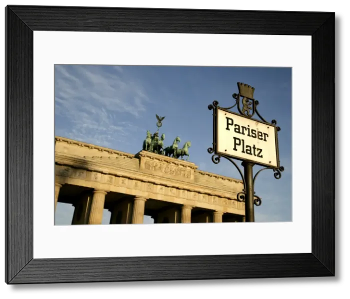 Framed Print : Brandenburg Gate at Pariser Platz, Berlin, Germany, Europe Framed Print : Brandenburg Gate at Pariser Platz, Berlin, Germany, Europe