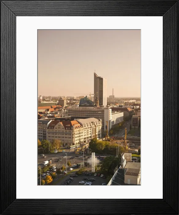 Framed Print : Skyline of Leipzig, Saxony, Germany, Europe Framed Print : Skyline of Leipzig, Saxony, Germany, Europe