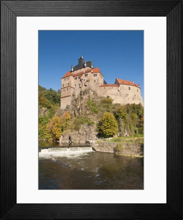 Framed Print : Kriebstein Castle and Zschopau River, Saxony, Germany, Europe Framed Print : Kriebstein Castle and Zschopau River, Saxony, Germany, Europe