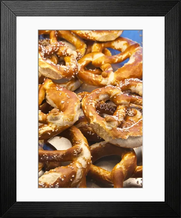 Framed Print : Pretzels at a local market, Zwiesel, Bavaria, Germany, Europe Framed Print : Pretzels at a local market, Zwiesel, Bavaria, Germany, Europe