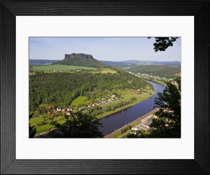 Framed Print : View over the River Elbe, Saxon Switzerland, Saxony, Germany, Europe Framed Print : View over the River Elbe, Saxon Switzerland, Saxony, Germany, Europe