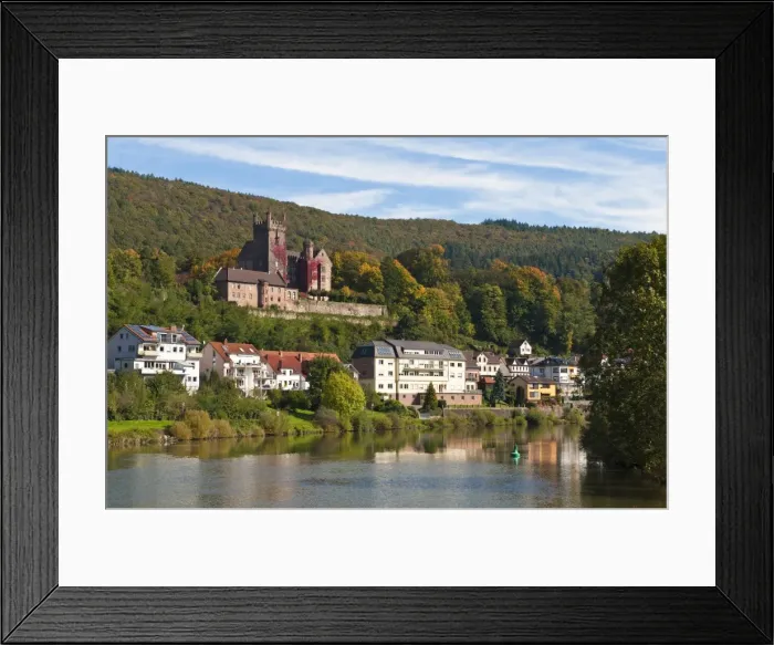 Framed Print : The Mittelburg (Middle Castle) and Neckar River, Neckarsteinach, Hesse, Germany, Europe Framed Print : The Mittelburg (Middle Castle) and Neckar River, Neckarsteinach, Hesse, Germany, Europe