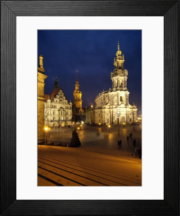 Framed Print : Hofkirche and Palace at Theaterplatz, Dresden, Saxony, Germany, Europe Framed Print : Hofkirche and Palace at Theaterplatz, Dresden, Saxony, Germany, Europe