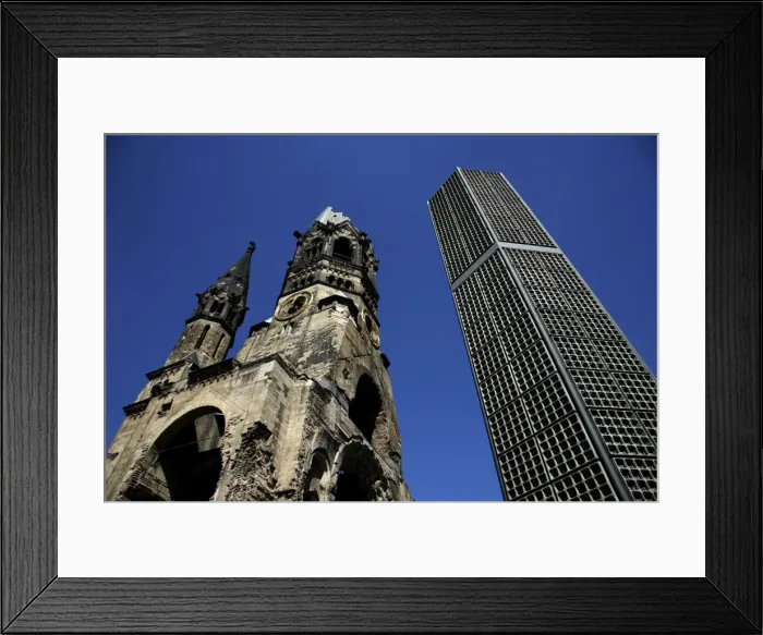 Framed Print : Memorial church, Kurfurstendamm, Berlin, Germany, Europe Framed Print : Memorial church, Kurfurstendamm, Berlin, Germany, Europe