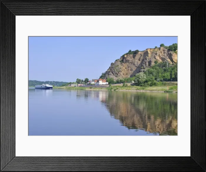 Framed Print : Cruise ship on the River Elbe near Meissen, Saxony, Germany, Europe Framed Print : Cruise ship on the River Elbe near Meissen, Saxony, Germany, Europe
