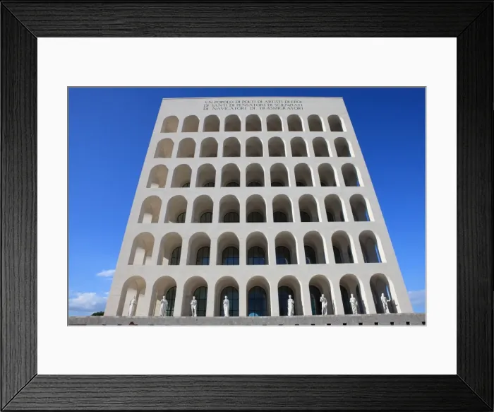 Framed Print : Palazzo della Civilta Italiana, EUR, Rome, Lazio, Italy, Europe Framed Print : Palazzo della Civilta Italiana, EUR, Rome, Lazio, Italy, Europe