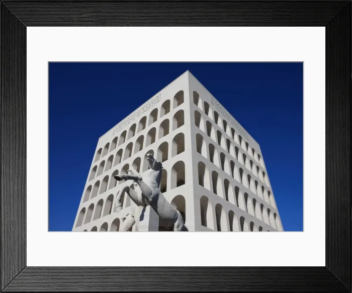 Framed Print : Palazzo della Civilta Italiana, EUR, Rome, Lazio, Italy, Europe Framed Print : Palazzo della Civilta Italiana, EUR, Rome, Lazio, Italy, Europe