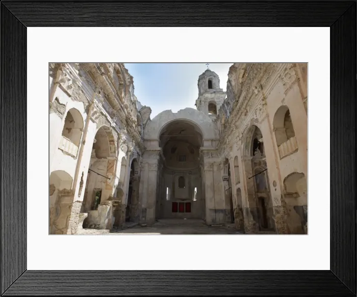 Framed Print : Church, Bussana Vecchia, Liguria, Italy, Europe Framed Print : Church, Bussana Vecchia, Liguria, Italy, Europe