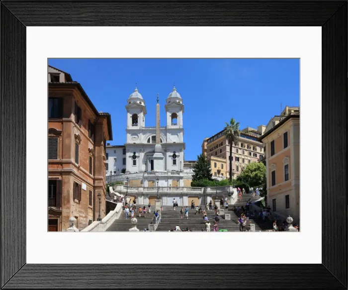 Framed Print : Trinita dei Monti church, Rome, Lazio, Italy, Europe Framed Print : Trinita dei Monti church, Rome, Lazio, Italy, Europe