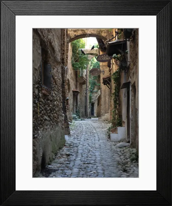 Framed Print : Bussana Vecchia, Liguria, Italy, Europe Framed Print : Bussana Vecchia, Liguria, Italy, Europe