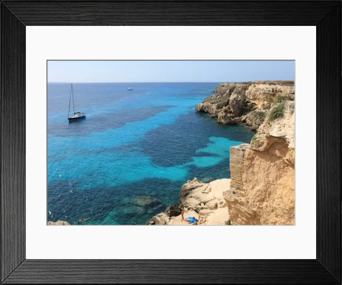 Framed Print : Cliff, Favignana, Sicily, Italy, Mediterranean, Europe Framed Print : Cliff, Favignana, Sicily, Italy, Mediterranean, Europe