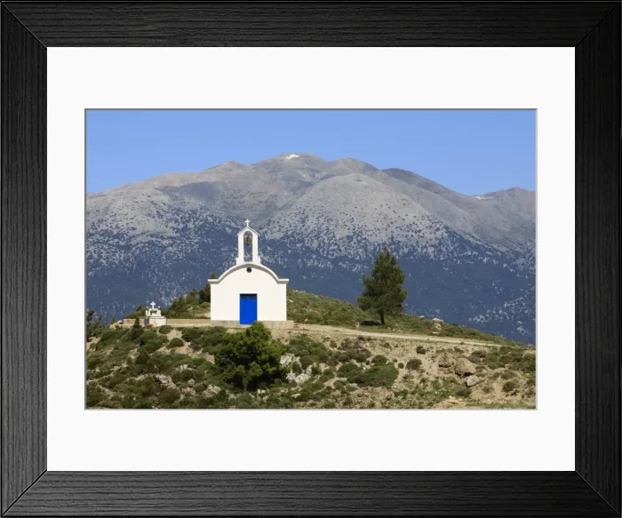 Framed Print : Greek Orthodox Chapel, near Maza, White Mountains (Lefka Ori), Chania region, Crete, Greek Islands, Greece, Europe Framed Print : Greek Orthodox Chapel, near Maza, White Mountains (Lefka Ori), Chania region, Crete, Greek Islands, Greece, Europe