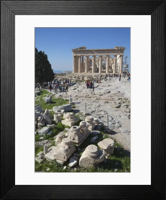 Framed Print : Tourists at the Parthenon on the Acropolis, UNESCO World Heritage Site, Athens, Greece, Europe Framed Print : Tourists at the Parthenon on the Acropolis, UNESCO World Heritage Site, Athens, Greece, Europe