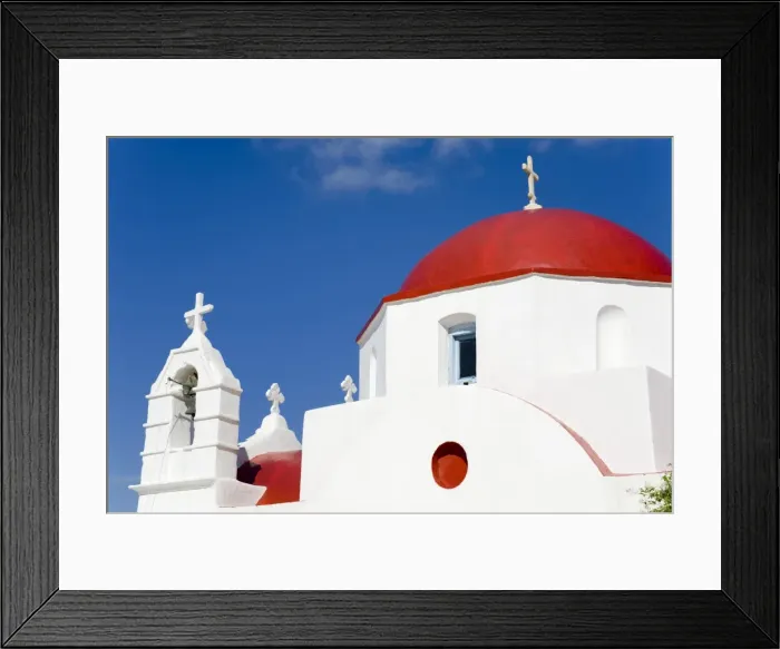 Framed Print : Red domed church in Mykonos Town, Island of Mykonos, Cyclades, Greek Islands, Greece, Europe Framed Print : Red domed church in Mykonos Town, Island of Mykonos, Cyclades, Greek Islands, Greece, Europe