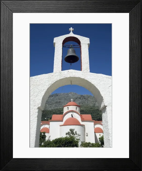 Framed Print : Greek Orthodox chapel, Orino, Lasithi region, Crete, Greek Islands, Greece, Europe