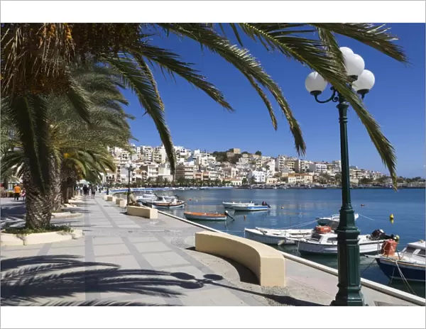 The harbour, Sitia, Lasithi region, Crete, Greek Islands, Greece, Europe