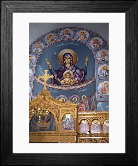 Framed Print : Frescoes in Byzantine church, Kritsa, Lasithi region, Crete, Greek Islands, Greece, Europe Framed Print : Frescoes in Byzantine church, Kritsa, Lasithi region, Crete, Greek Islands, Greece, Europe