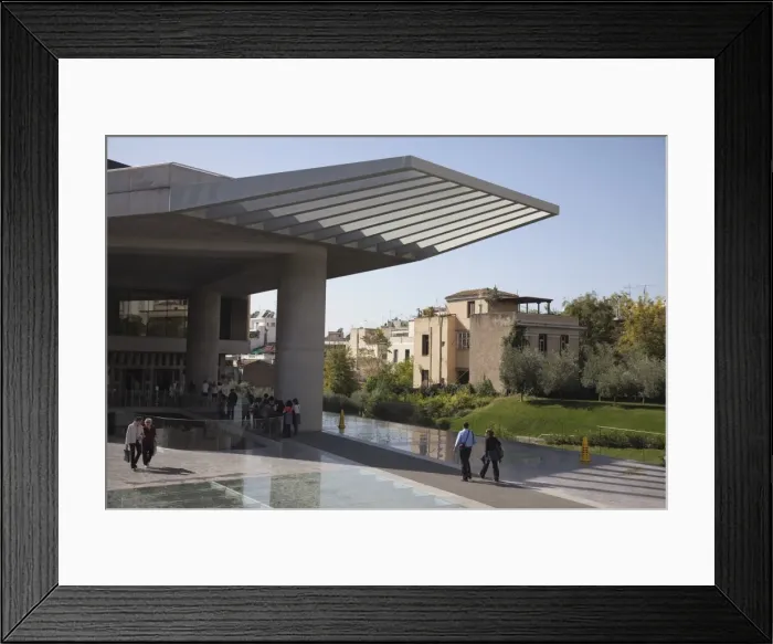Framed Print : Entrance to the Acropolis Museum, Athens, Greece, Europe Framed Print : Entrance to the Acropolis Museum, Athens, Greece, Europe