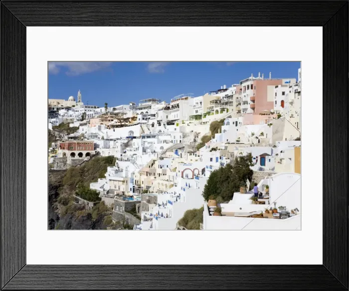 Framed Print : Town of Fira, Santorini Island, Cyclades, Greek Islands, Greece, Europe Framed Print : Town of Fira, Santorini Island, Cyclades, Greek Islands, Greece, Europe