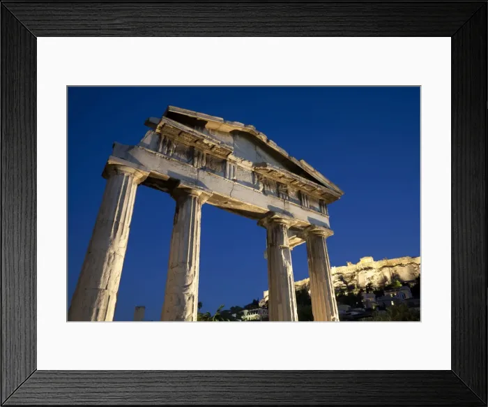 Framed Print : Gate of Athena Archegetis and the Acropolis at night, UNESCO World Heritage Site, Athens, Greece, Europe Framed Print : Gate of Athena Archegetis and the Acropolis at night, UNESCO World Heritage Site, Athens, Greece, Europe