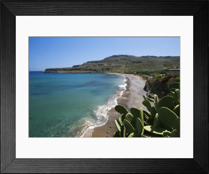 Framed Print : Beach view, Kato Zakros, Lasithi region, Crete, Greek Islands, Greece, Europe Framed Print : Beach view, Kato Zakros, Lasithi region, Crete, Greek Islands, Greece, Europe