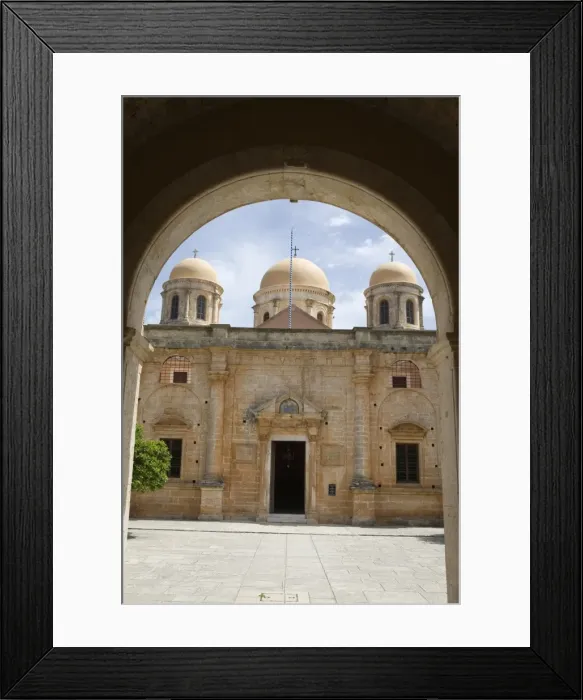 Framed Print : Entrance of monastery, Agia Triada Monastery (Moni Zangarolo), Akrotiri Peninsula, Chania region, Crete, Greek Islands, Greece, Europe Framed Print : Entrance of monastery, Agia Triada Monastery (Moni Zangarolo), Akrotiri Peninsula, Chania region, Crete, Greek Islands, Greece, Europe