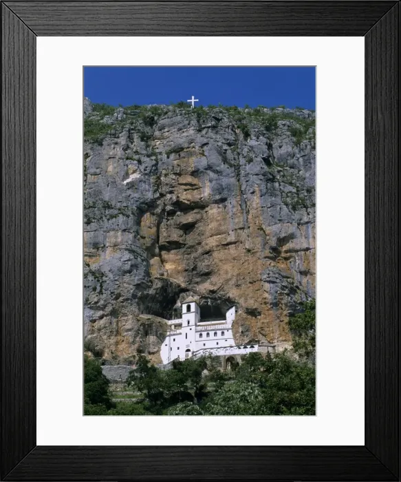 Framed Print : Ostrog Monastery, Tramontana, Montenegro, Europe Framed Print : Ostrog Monastery, Tramontana, Montenegro, Europe