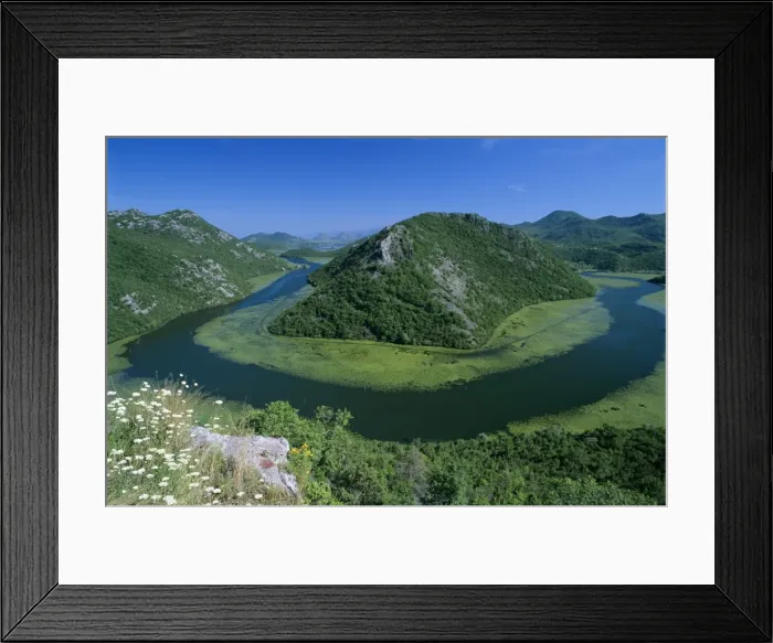 Framed Print : View over Vranjina and Skadar Lake, Skadar Lake National Park, Haj Nehaj, Montenegro, Europe Framed Print : View over Vranjina and Skadar Lake, Skadar Lake National Park, Haj Nehaj, Montenegro, Europe