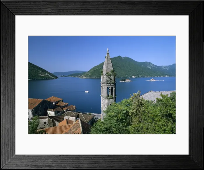 Framed Print : Church of St. Nikola with islet monasteries of St. George and Our Lady of the Lake, Perast, The Boka Kotorska (Bay of Kotor), UNESCO World Heritage Site, Montenegro, Europe Framed Print : Church of St. Nikola with islet monasteries of St. George and Our Lady of the Lake, Perast, The Boka Kotorska (Bay of Kotor), UNESCO World Heritage Site, Montenegro, Europe