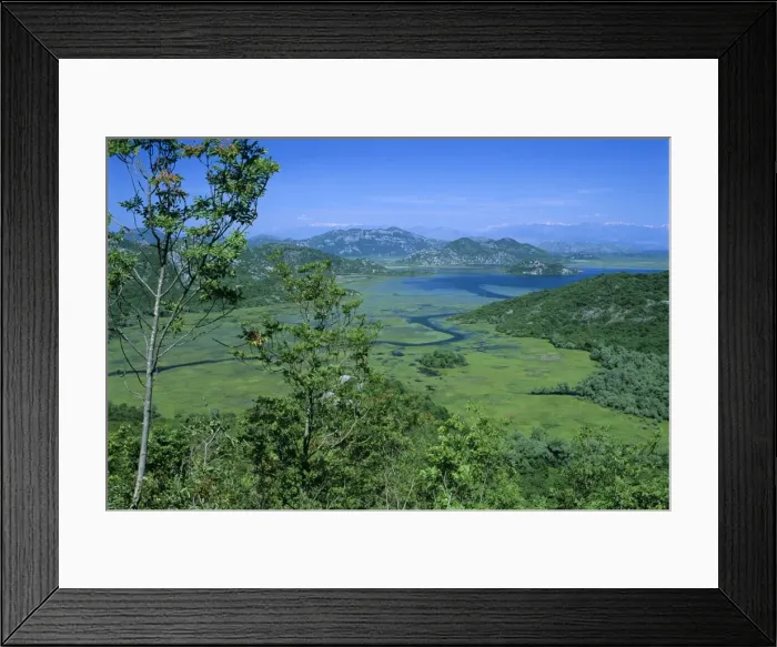 Framed Print : View over lake, Skadar Lake National Park, Haj Nehaj, Montenegro, Europe Framed Print : View over lake, Skadar Lake National Park, Haj Nehaj, Montenegro, Europe