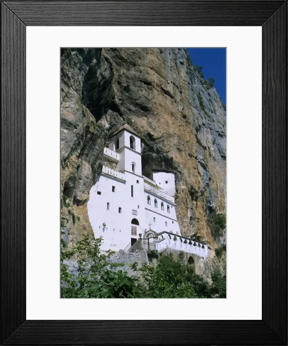 Framed Print : Ostrog Monastery, Tramontana, Montenegro, Europe Framed Print : Ostrog Monastery, Tramontana, Montenegro, Europe