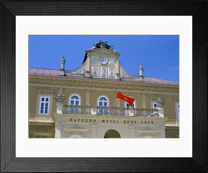 Framed Print : Exterior of the National Museum, Cetinje, Montenegro, Europe Framed Print : Exterior of the National Museum, Cetinje, Montenegro, Europe