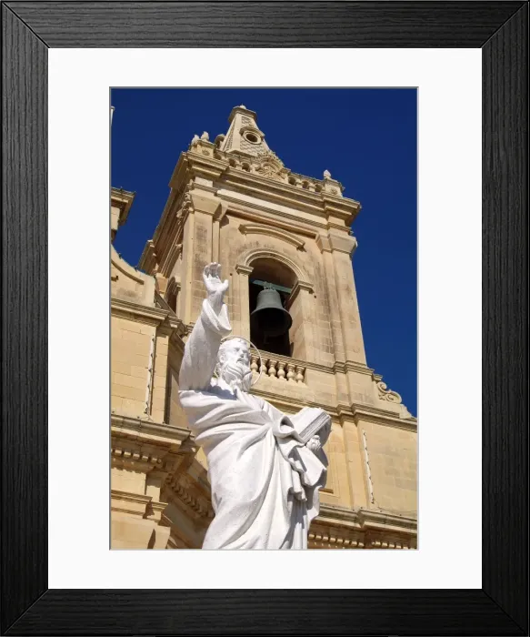 Framed Print : Church at Gharb, Gozo, Malta, Mediterranean, Europe Framed Print : Church at Gharb, Gozo, Malta, Mediterranean, Europe