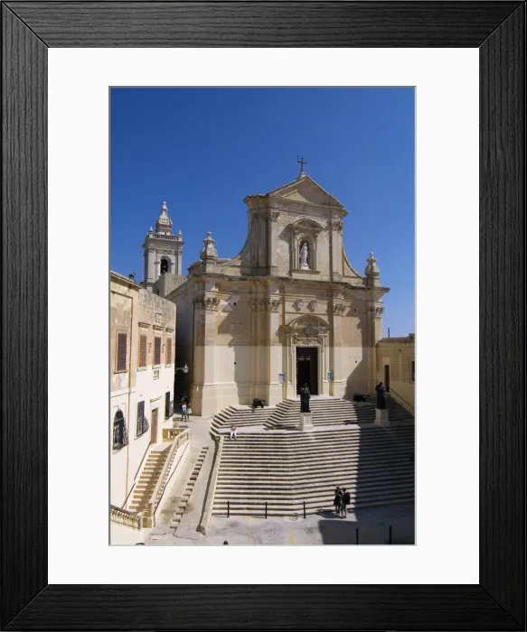 Framed Print : Cathedral, Victoria, Gozo, Malta, Mediterranean, Europe Framed Print : Cathedral, Victoria, Gozo, Malta, Mediterranean, Europe