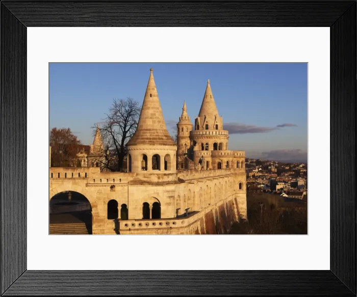Framed Print : Turrets of Fishermens Bastion (Halaszbastya), Buda, Budapest, Hungary, Europe Framed Print : Turrets of Fishermens Bastion (Halaszbastya), Buda, Budapest, Hungary, Europe
