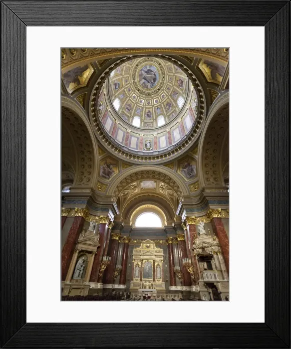 Framed Print : Interior and dome, St. Stephens Basilica (Szent Istvan Bazilika), UNESCO World Heritage Site, Budapest, Hungary, Europe Framed Print : Interior and dome, St. Stephens Basilica (Szent Istvan Bazilika), UNESCO World Heritage Site, Budapest, Hungary, Europe