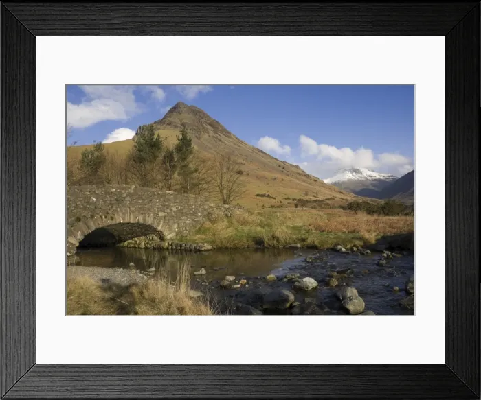 Framed Print : Yewbarrow 2058 ft, from Over Beck Bridge, Wasdale, Lake District National Park, Cumbria, England, United Kingdom, Europe Framed Print : Yewbarrow 2058 ft, from Over Beck Bridge, Wasdale, Lake District National Park, Cumbria, England, United Kingdom, Europe