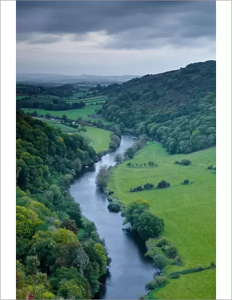 Looking down on the River Wye from Symonds Yat rock, Herefordshire, England, United Kingdom, Europe